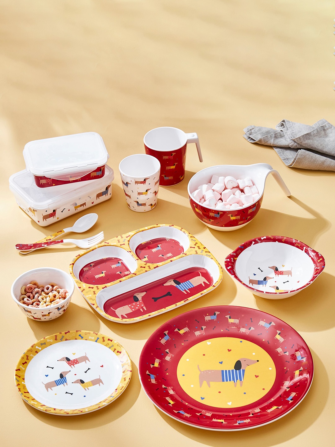 

Home Centre Glee White Printed Melamine Veg Bowl 240ML