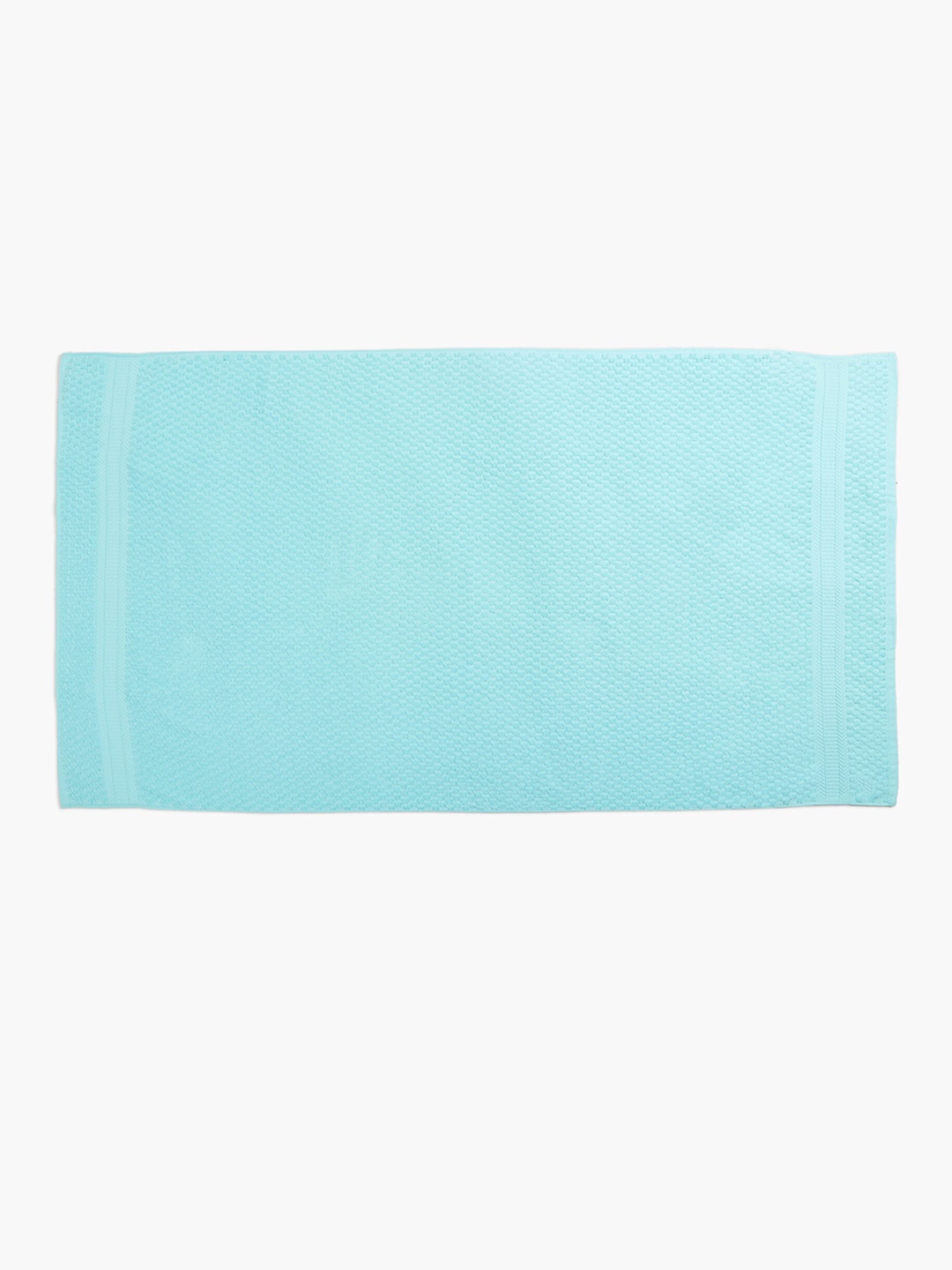 

Home Centre Spinel-Wallet Opener Teal Blue Textured Cotton 450 GSM Bath Towel