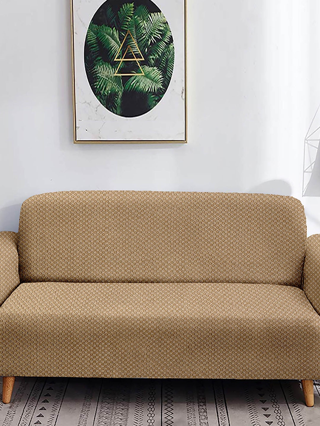

Home Centre Morgan Beige Checked 3-Seater Sofa Cover