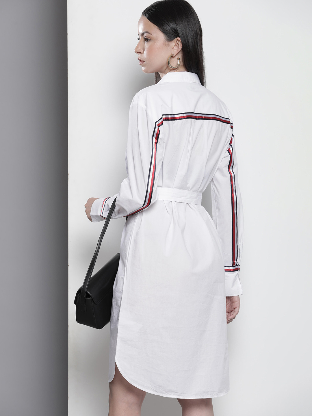 

Tommy Hilfiger Solid Pure Cotton Shirt Dress, White
