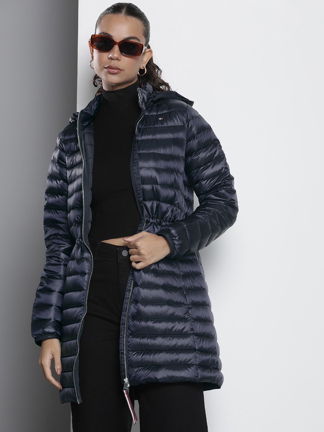 

Tommy Hilfiger Longline Puffer Jacket, Navy blue