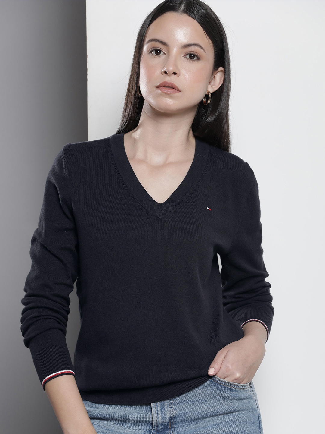 

Tommy Hilfiger V-Neck Pullover, Navy blue