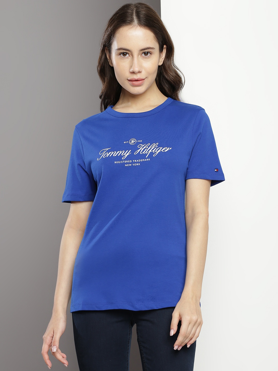 

Tommy Hilfiger Pure Cotton Slim Fit T-shirt, Blue