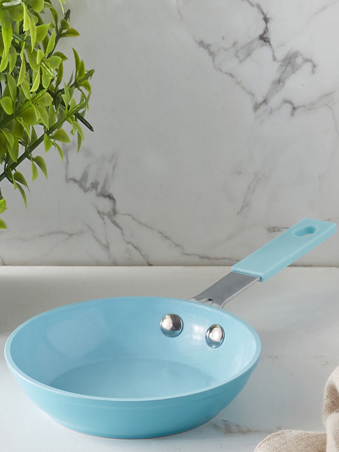

Home Centre Colour Refresh Teal Blue Aluminum Non-Stick Mini Frypan -12.5cm