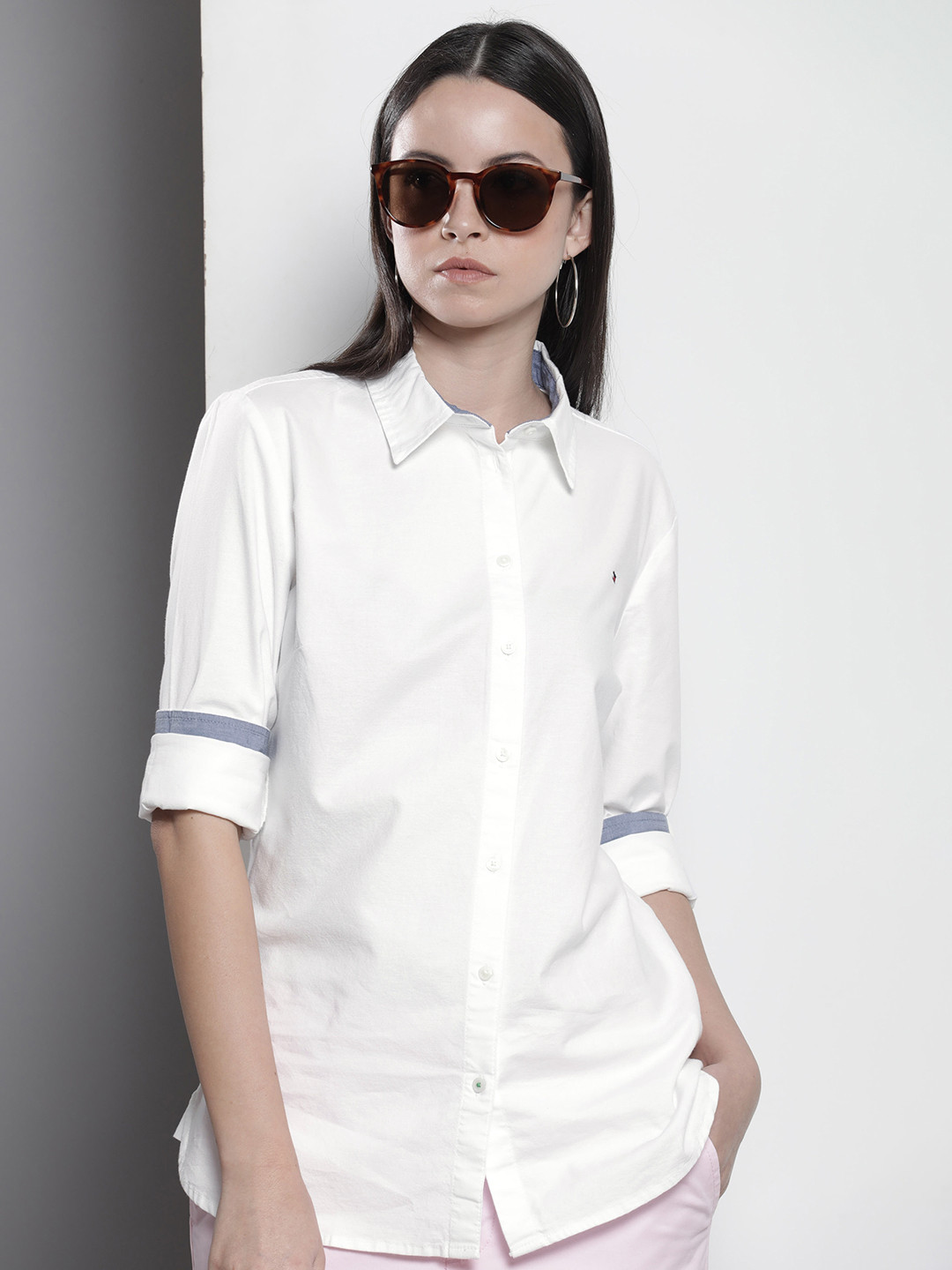 

Tommy Hilfiger Solid Classic Fit Casual Shirt, White