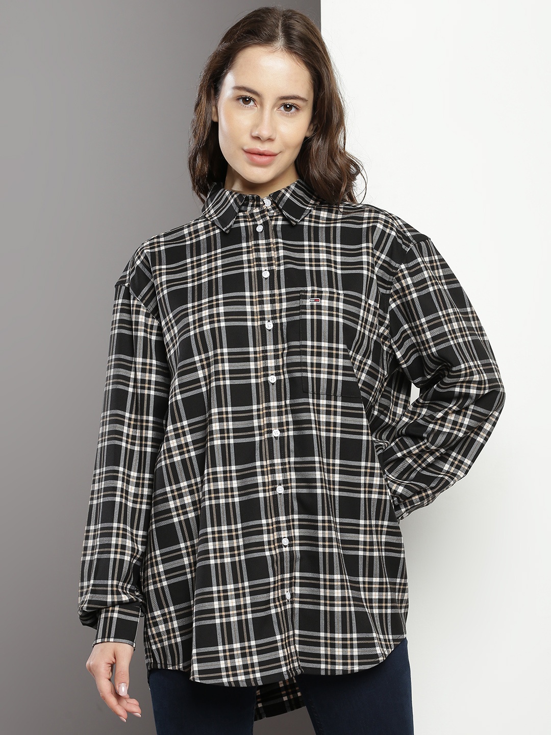 

Tommy Hilfiger Checked Casual Shirt, Black