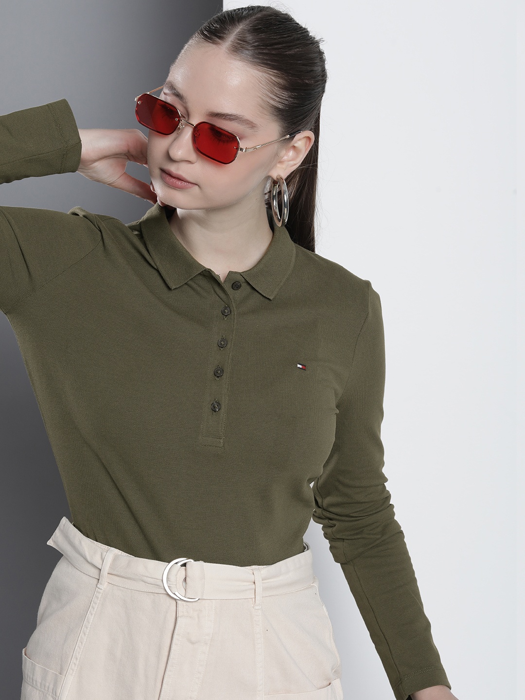 

Tommy Hilfiger Polo Collar Slim Fit T-shirt, Olive