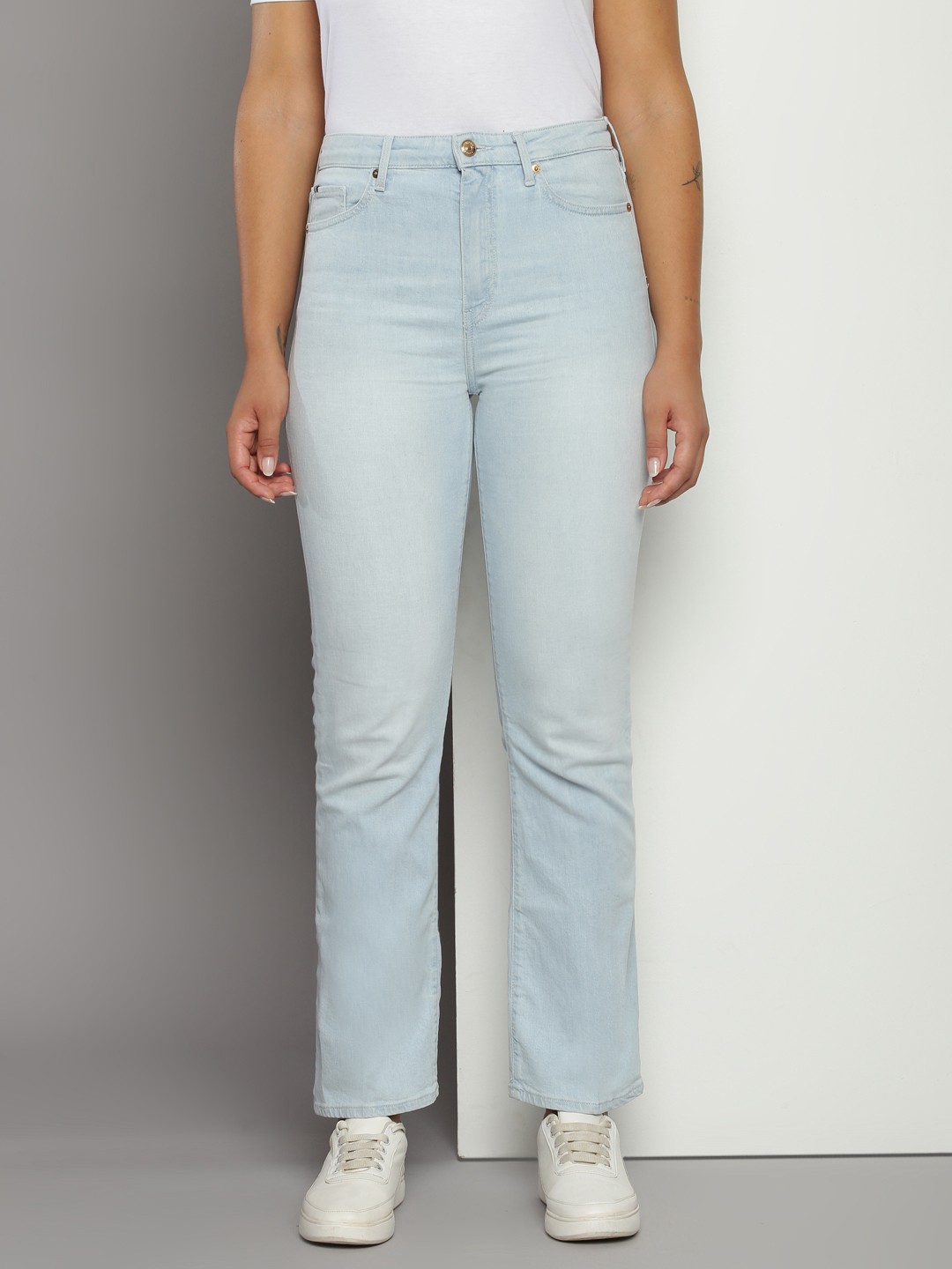 

Tommy Hilfiger Women Bootcut High-Rise Stretchable Jeans, Blue
