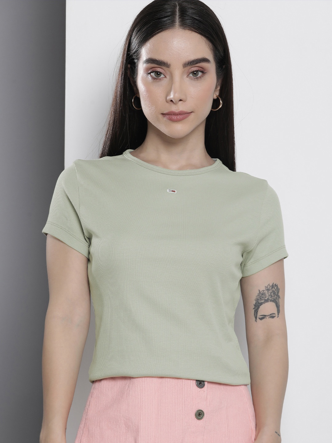 

Tommy Hilfiger Round Neck Slim Fit T-shirt, Green