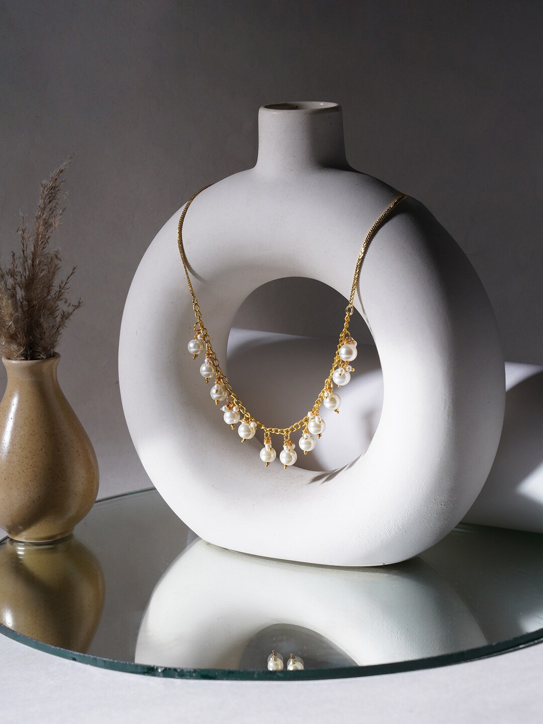 

Ruby Raang Brass Gold-Plated Necklace