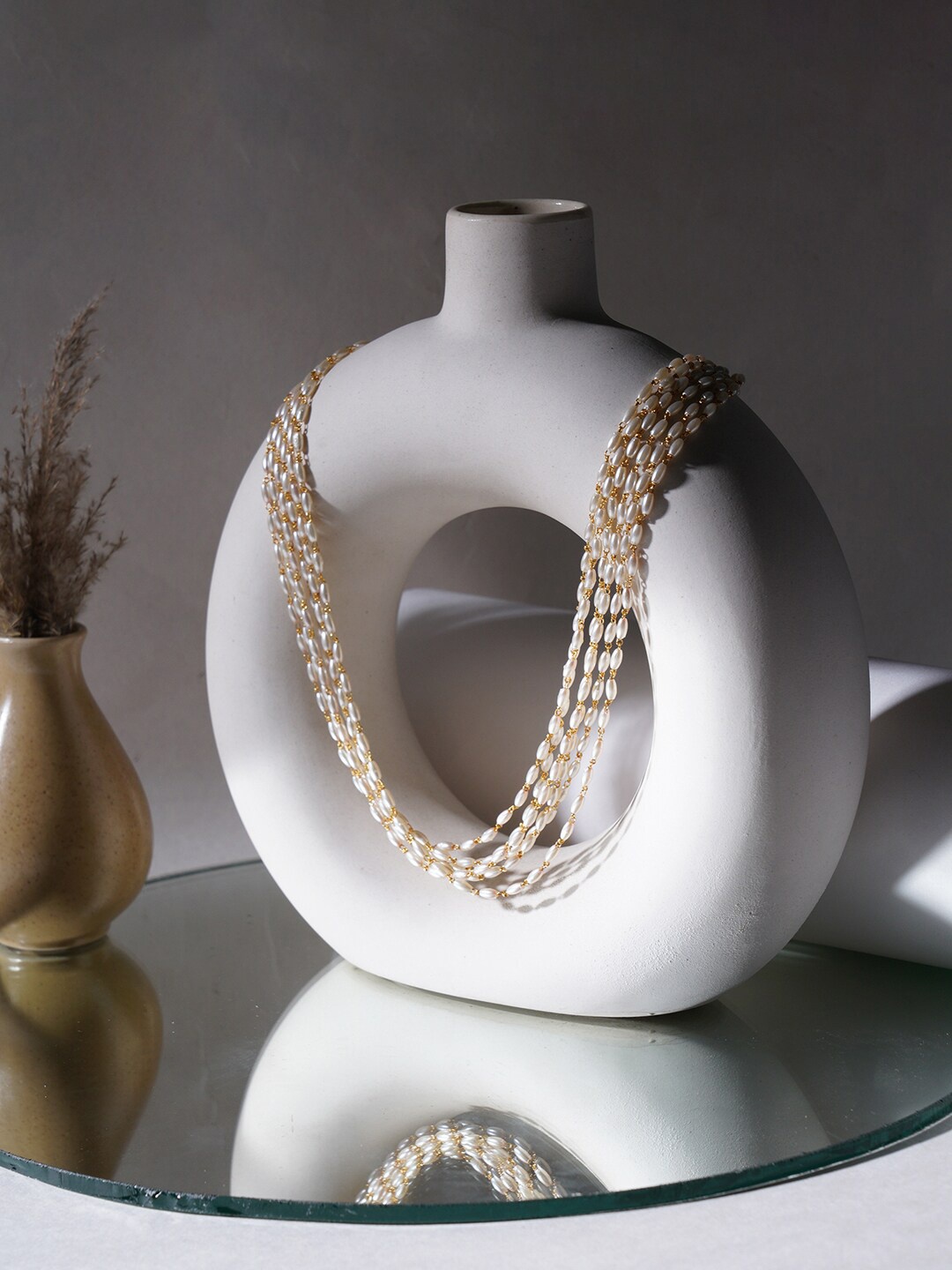 

Ruby Raang Brass Gold-Plated Layered Necklace