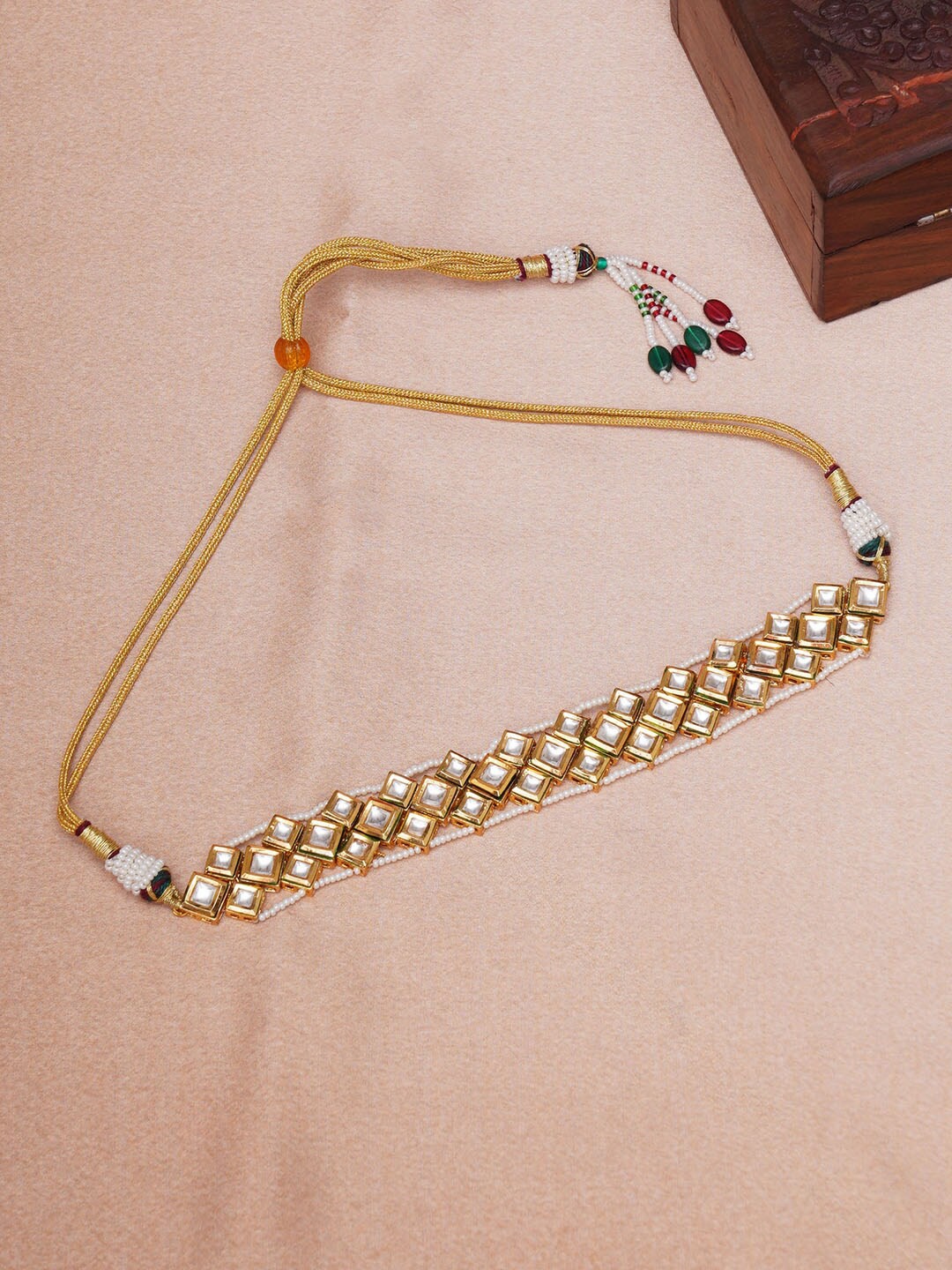 

Ruby Raang Brass Gold-Plated Necklace