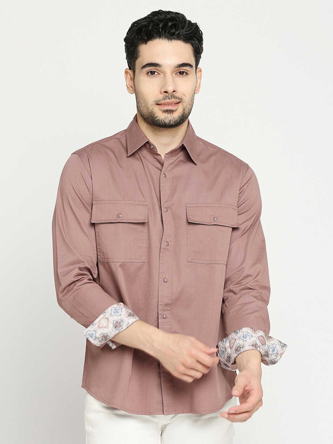 

Blamblack Comfort Opaque Casual Shirt, Brown