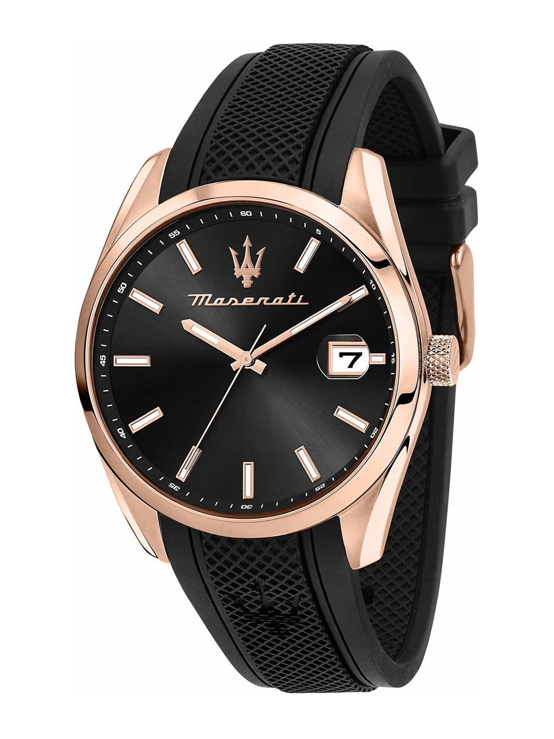 

Maserati Men Round Dial & Straps Analogue Watch R8851151002, Black