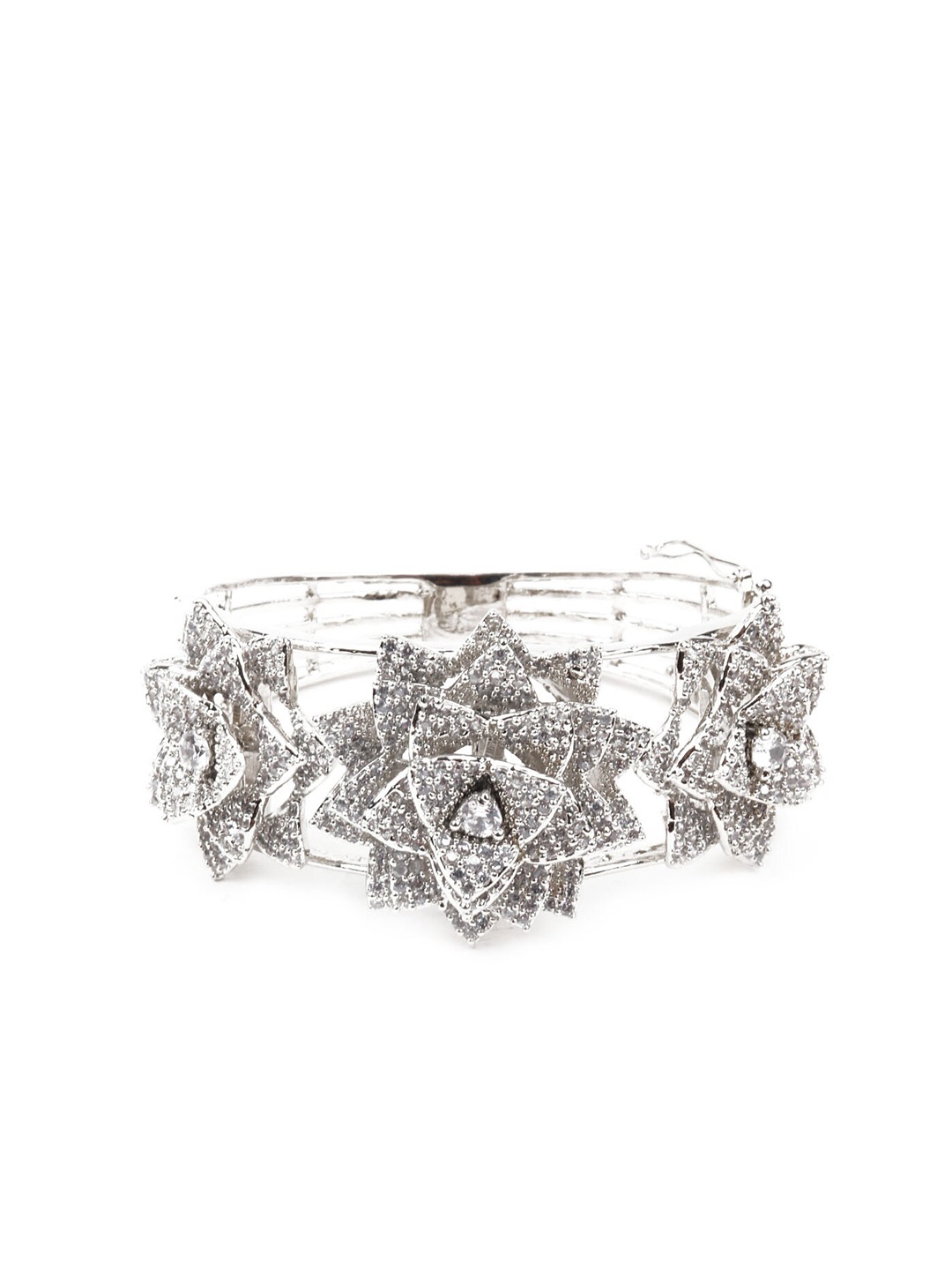 

ODETTE Silver-Plated Kada Bracelet