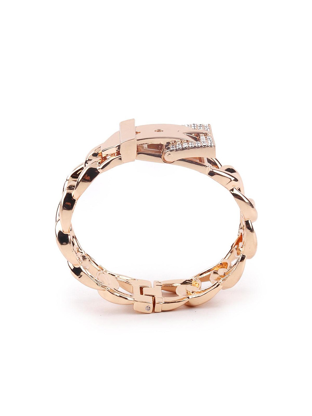 

ODETTE Gold-Plated Stone Studed Bangle-Style Bracelet