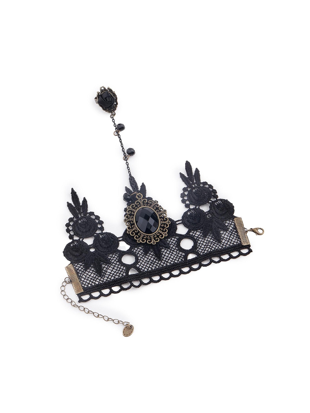 

ODETTE Artificial Stones Ring Bracelet, Gold