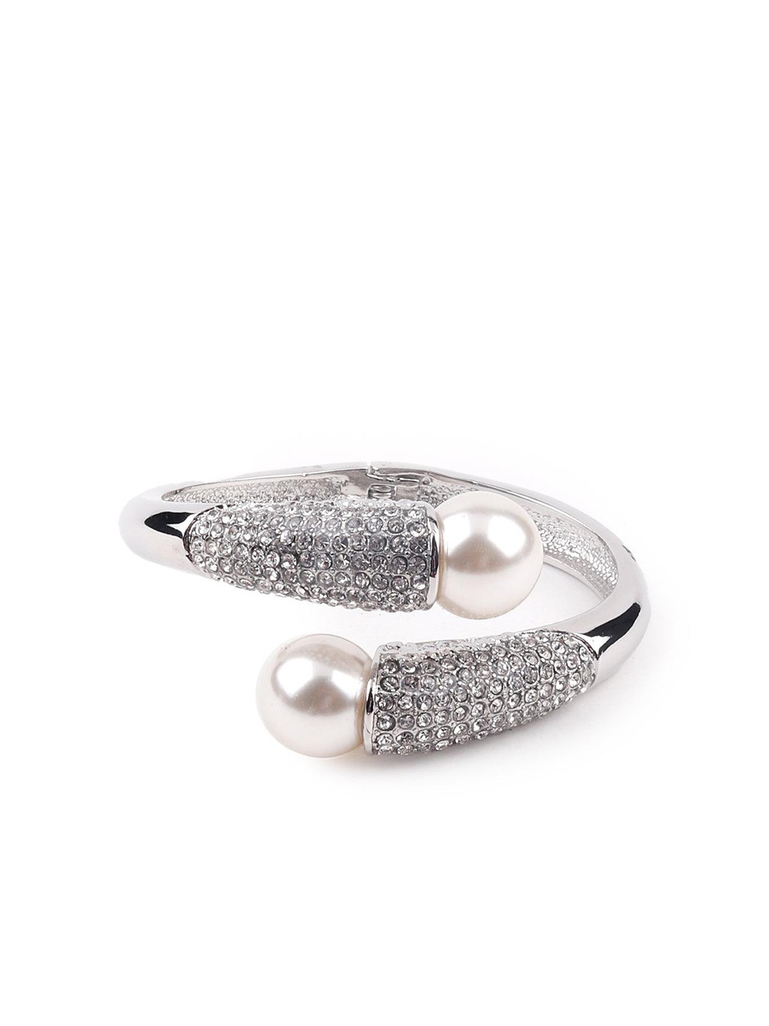 

ODETTESilver-Plated Kada Bracelet, Silver