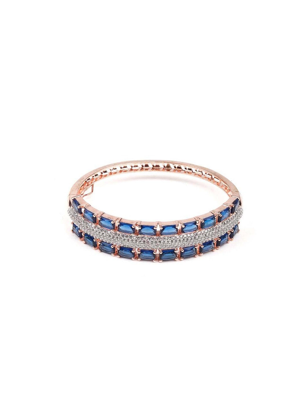 

ODETTE Gold-Plated Bangle-Style Bracelet, Blue