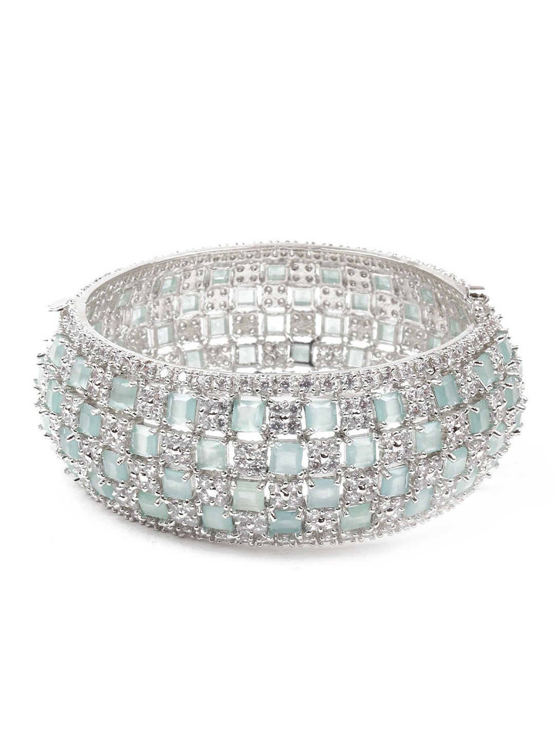 

ODETTE Rhodium-Plated Bangle-Style Bracelet, Silver