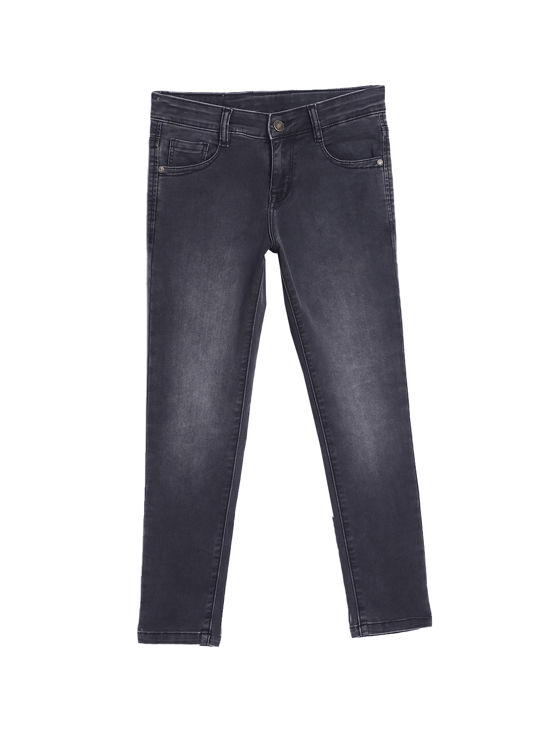 

Cantabil Girls Comfort Clean Look Light Fade Cotton Stretchable Jeans, Black