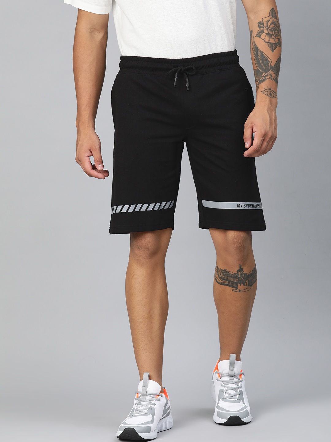 

M7 by Metronaut Men Solid Shorts, Black