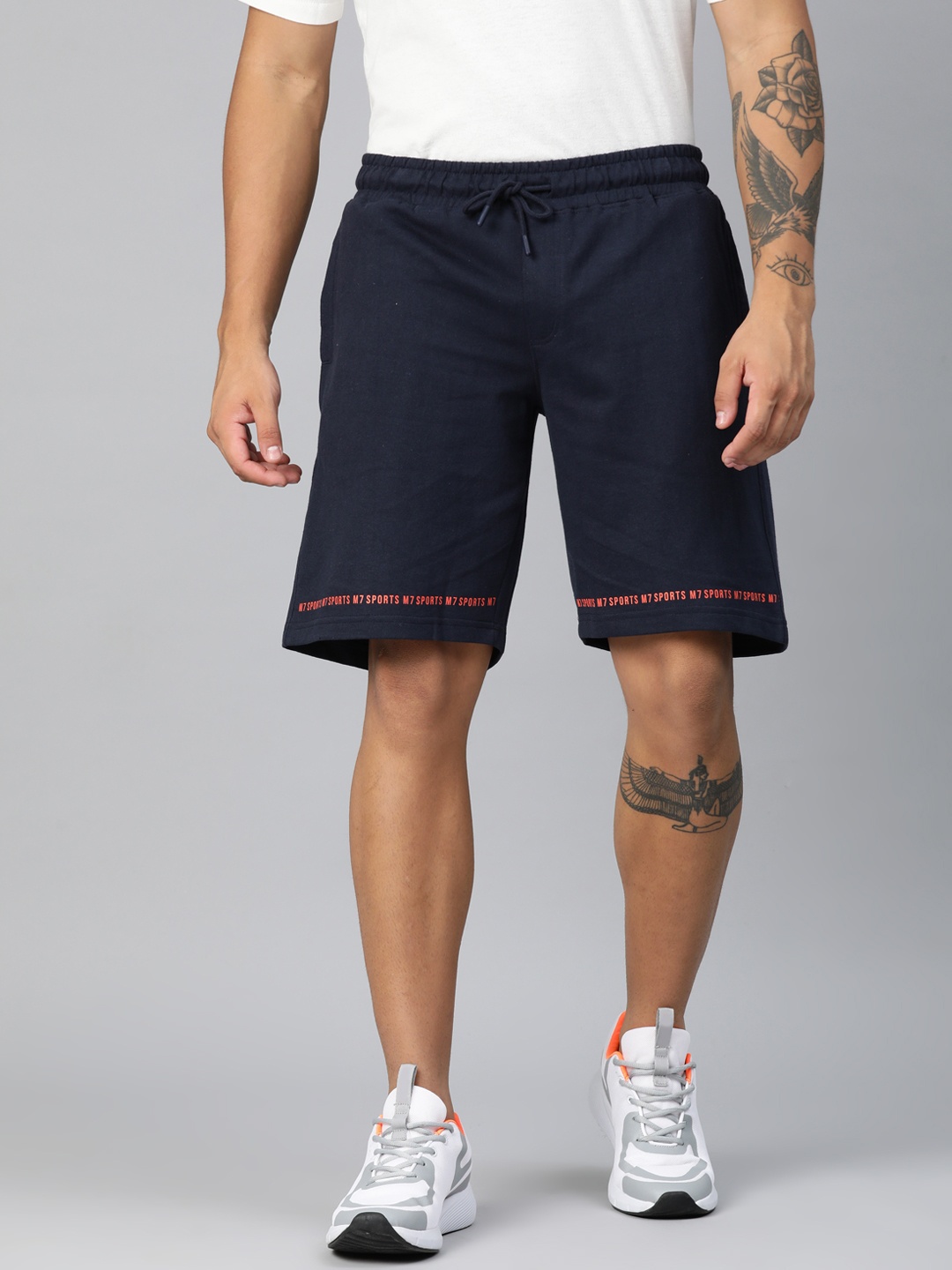 

M7 by Metronaut Men Solid Shorts, Navy blue