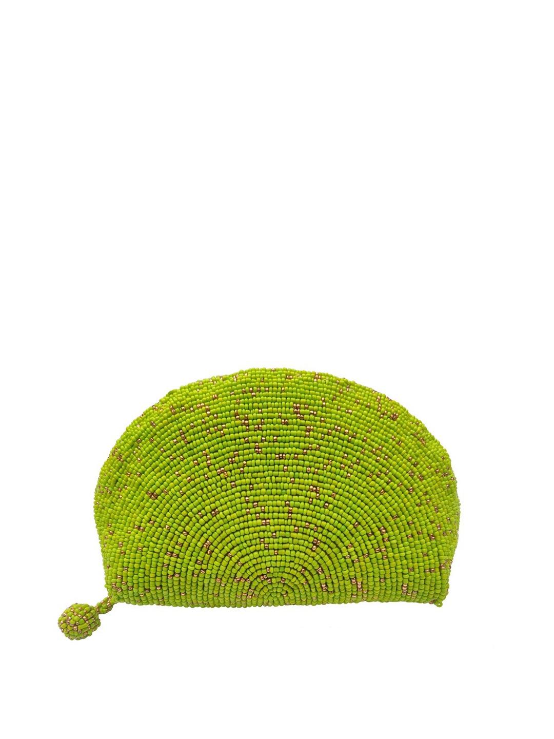 

FRINGES Embellished Purse, Green