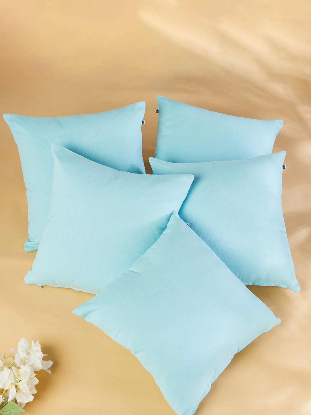 

Home Centre Pacific-Vera Blue 5-Pieces Square Cushion Covers
