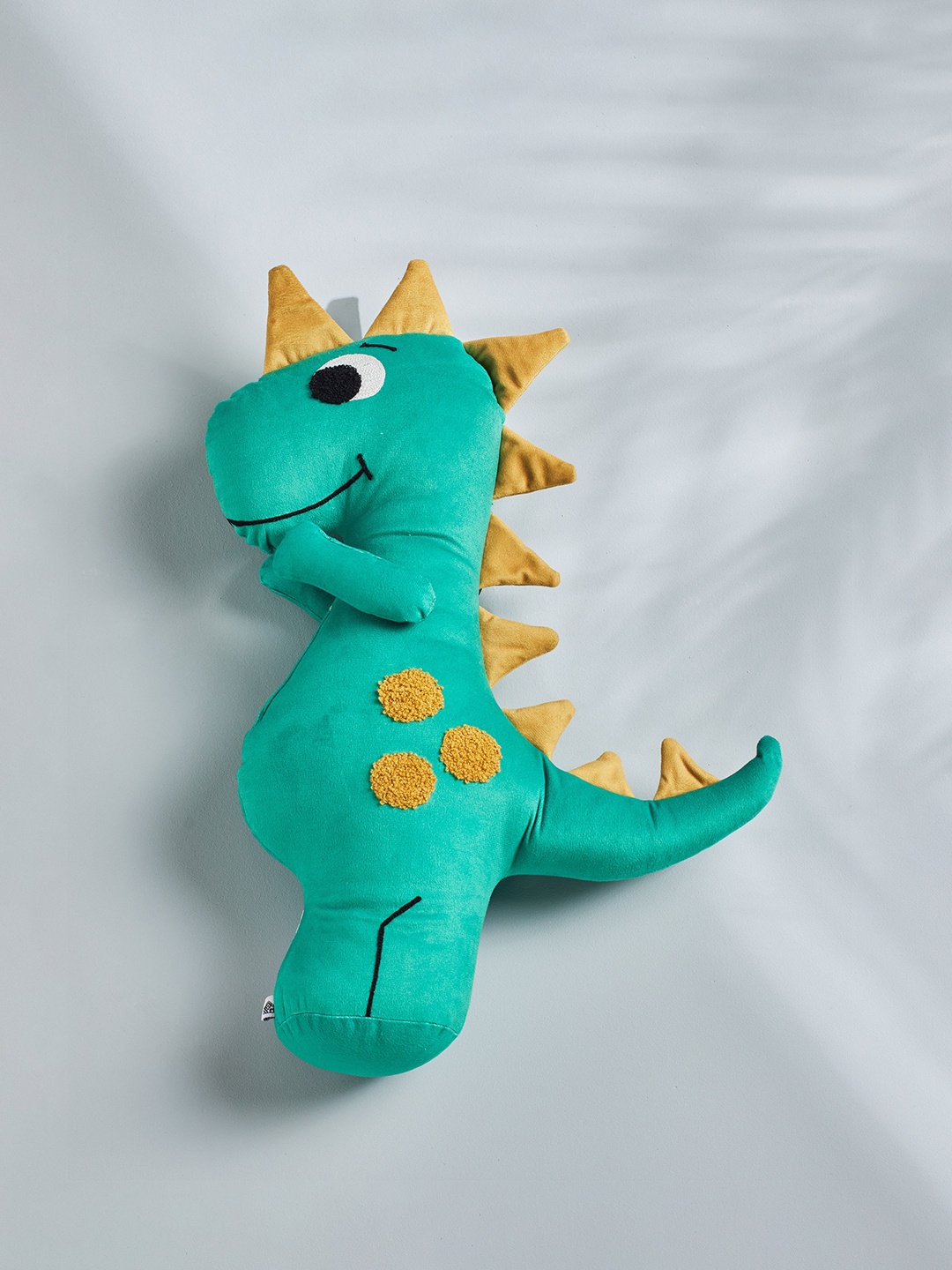 

Home Centre Slate Green Dinosaur-Shaped Filled Cushion