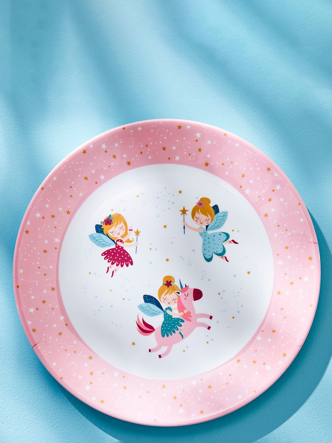 

Home Centre Glee Pink & White Printed Melamine Matte Plate