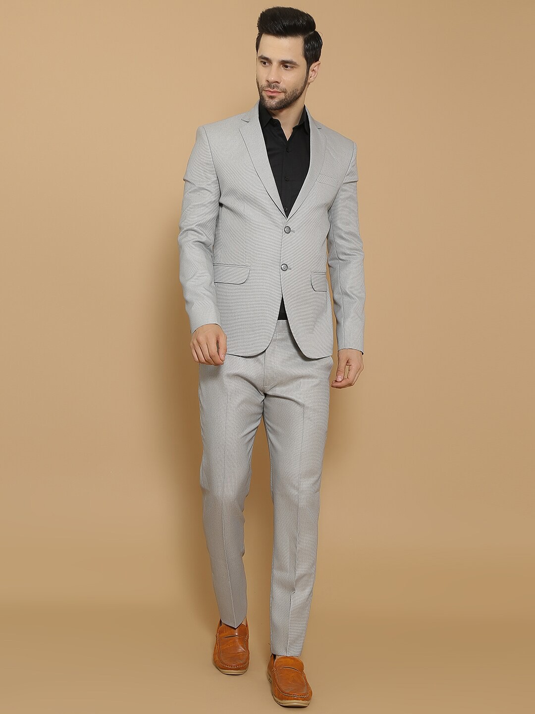 

Wintage Single-Breasted 2 Pieces Formal Suits, Grey