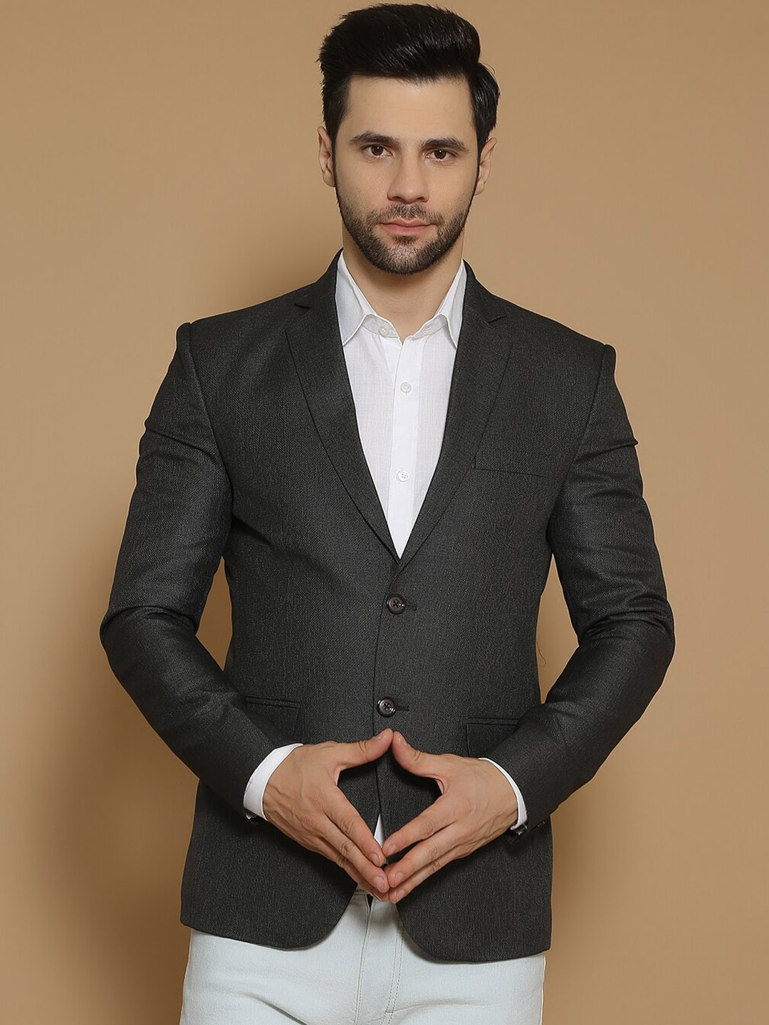 

Wintage Single-Breasted Formal Blazer, Black