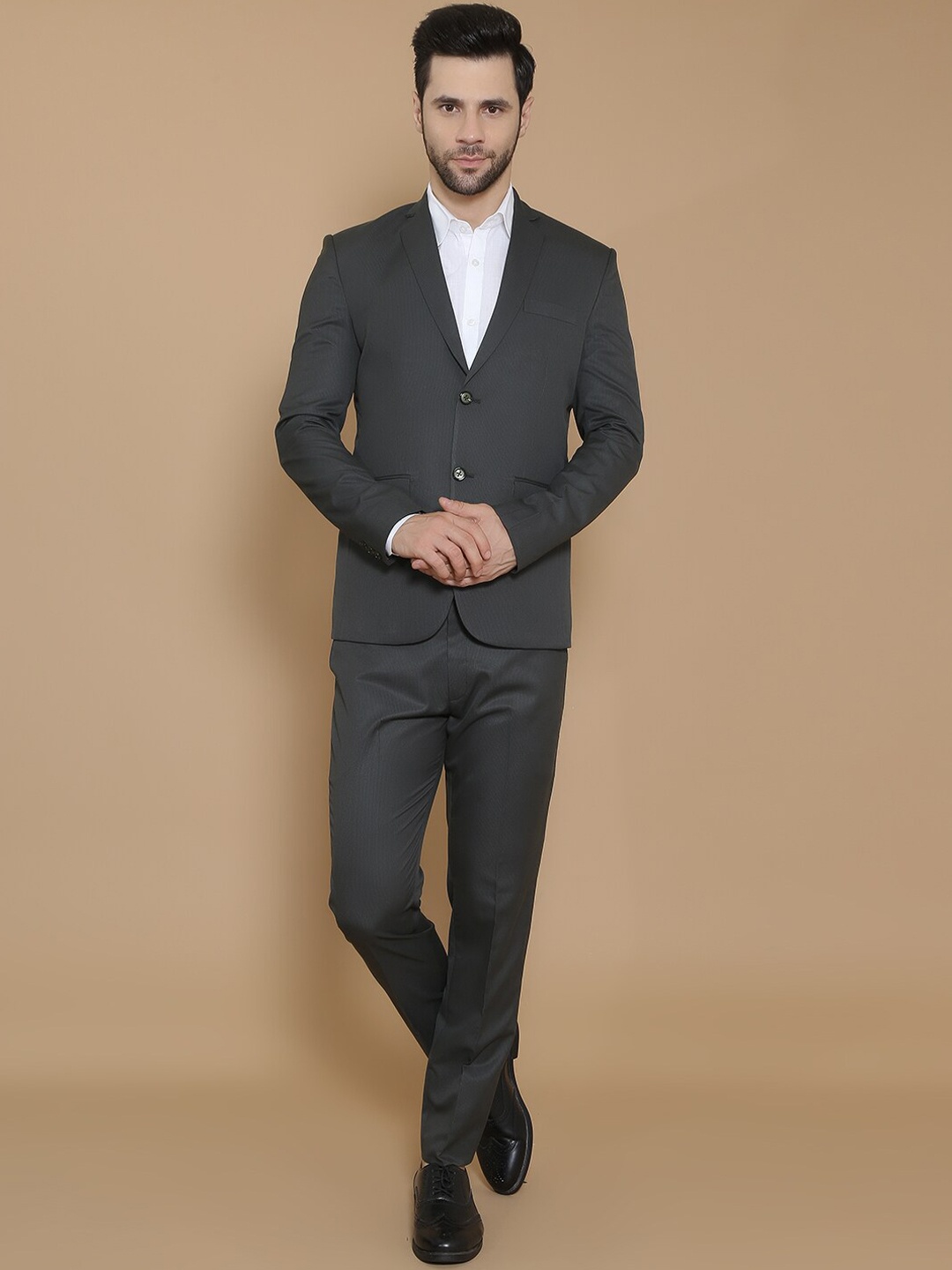 

Wintage Single-Breasted Two-Piece Formal Suit, Green