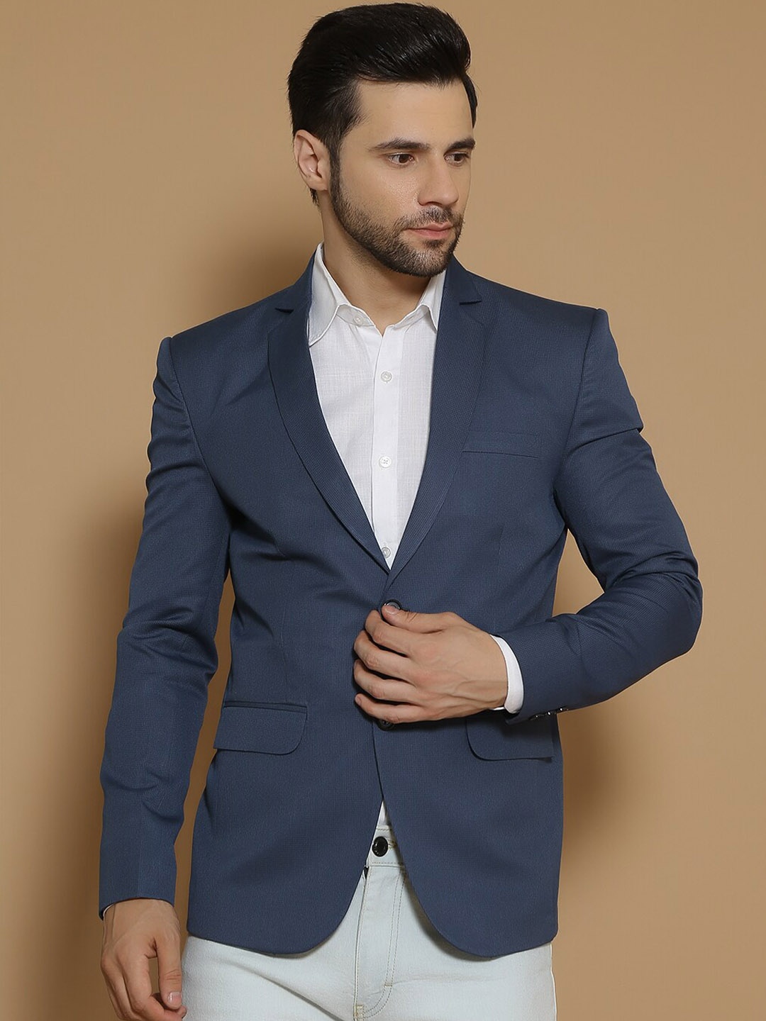 

Wintage Single-Breasted Formal Blazer, Blue
