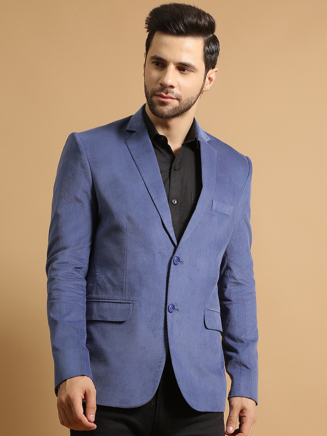 

Wintage Double Breasted Casual Blazers, Navy blue