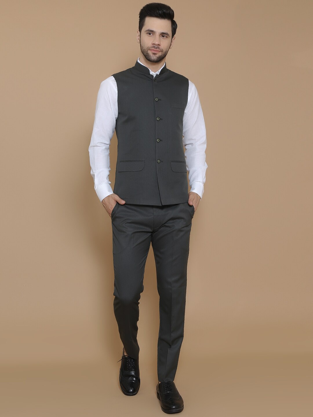 

Wintage Single-Breasted Two-Piece Formal Suits, Green