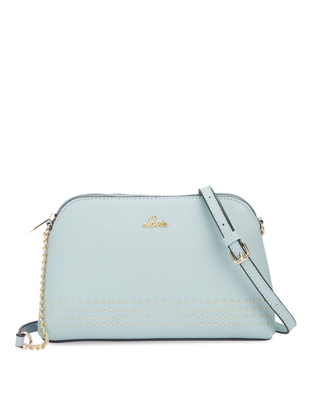 

Lavie Textured Embellished Structured Sling Bag, Blue