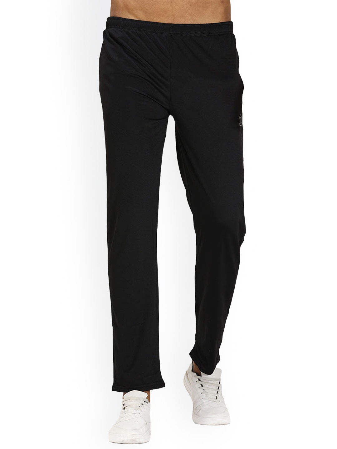 

Shrey Men Mid-Rise Trousers, Black
