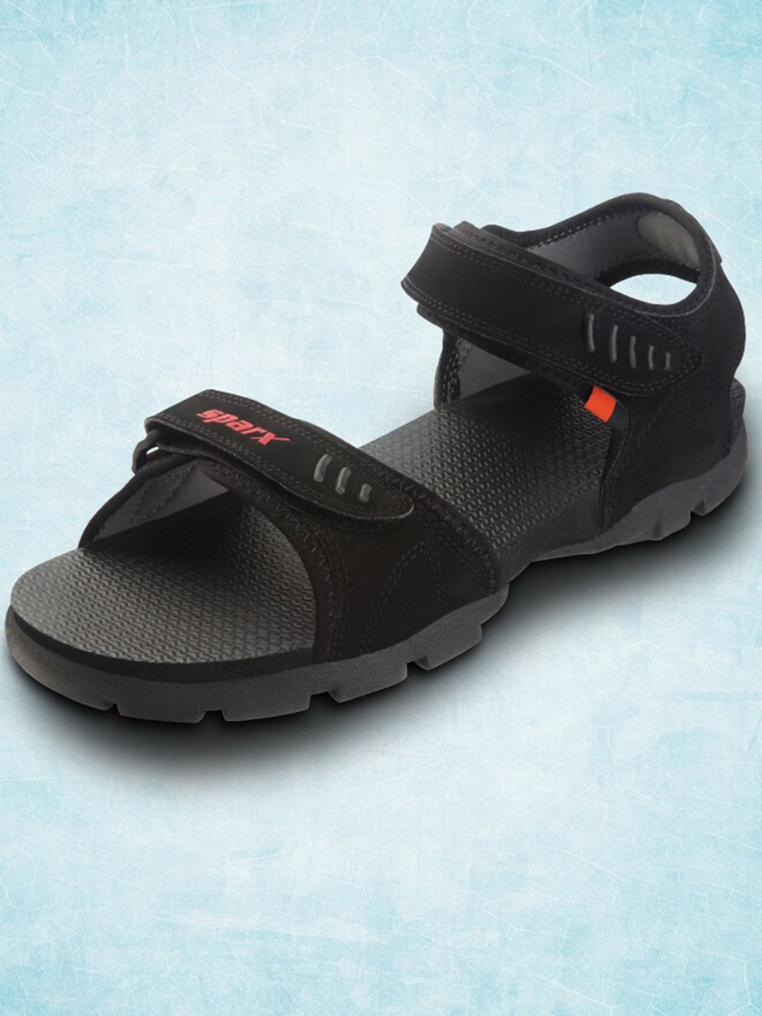 

Sparx Boys Textured Sports Sandals, Black