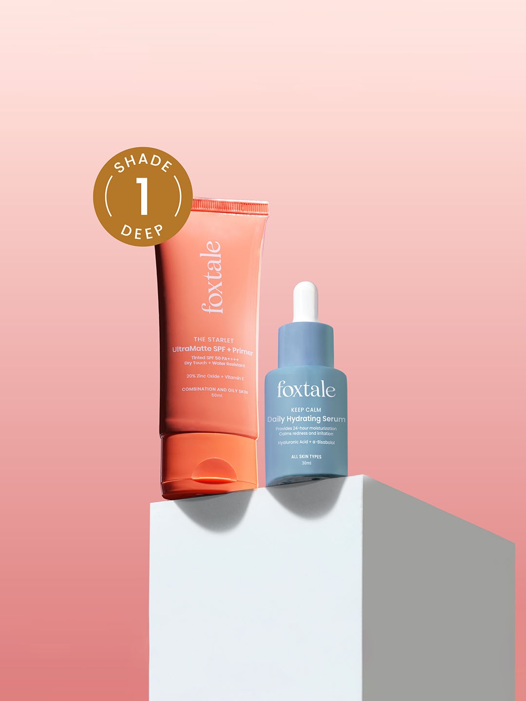 

FoxTale Set Of 2 Hydrating Serum & Ultra-Matte SPF Primer - Shade 1 - 30ml + 50ml, Na