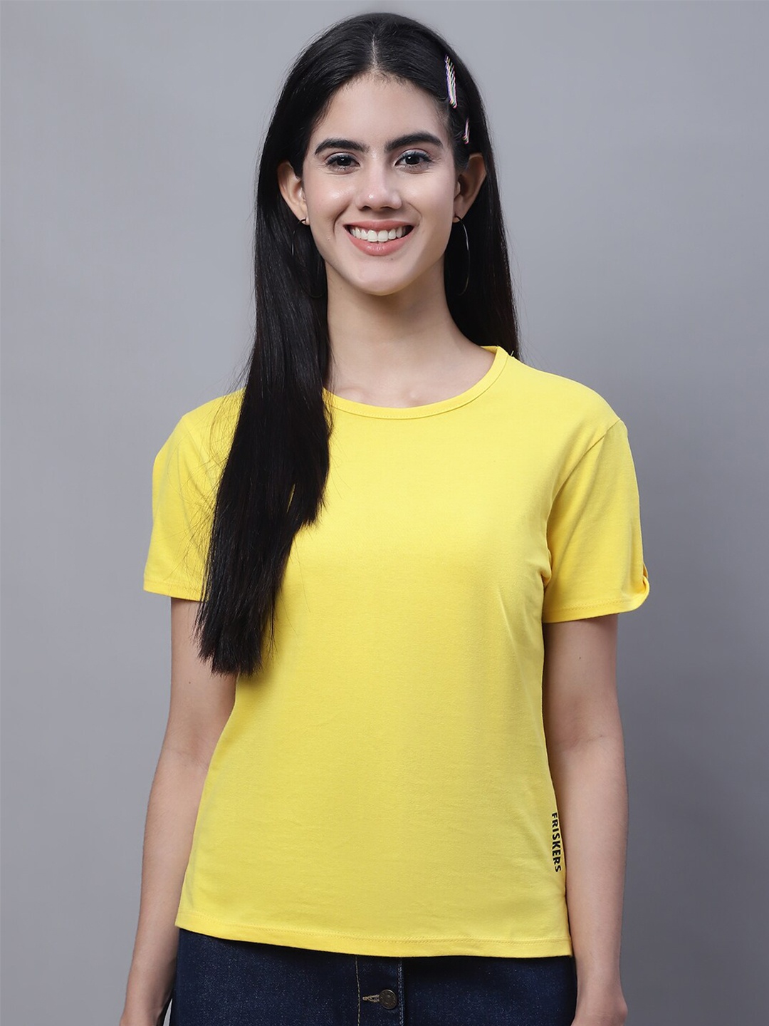 

FBAR Pure Cotton High Low Top, Yellow