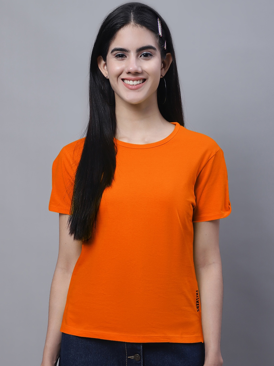 

FBAR Pure Cotton High Low Top, Orange