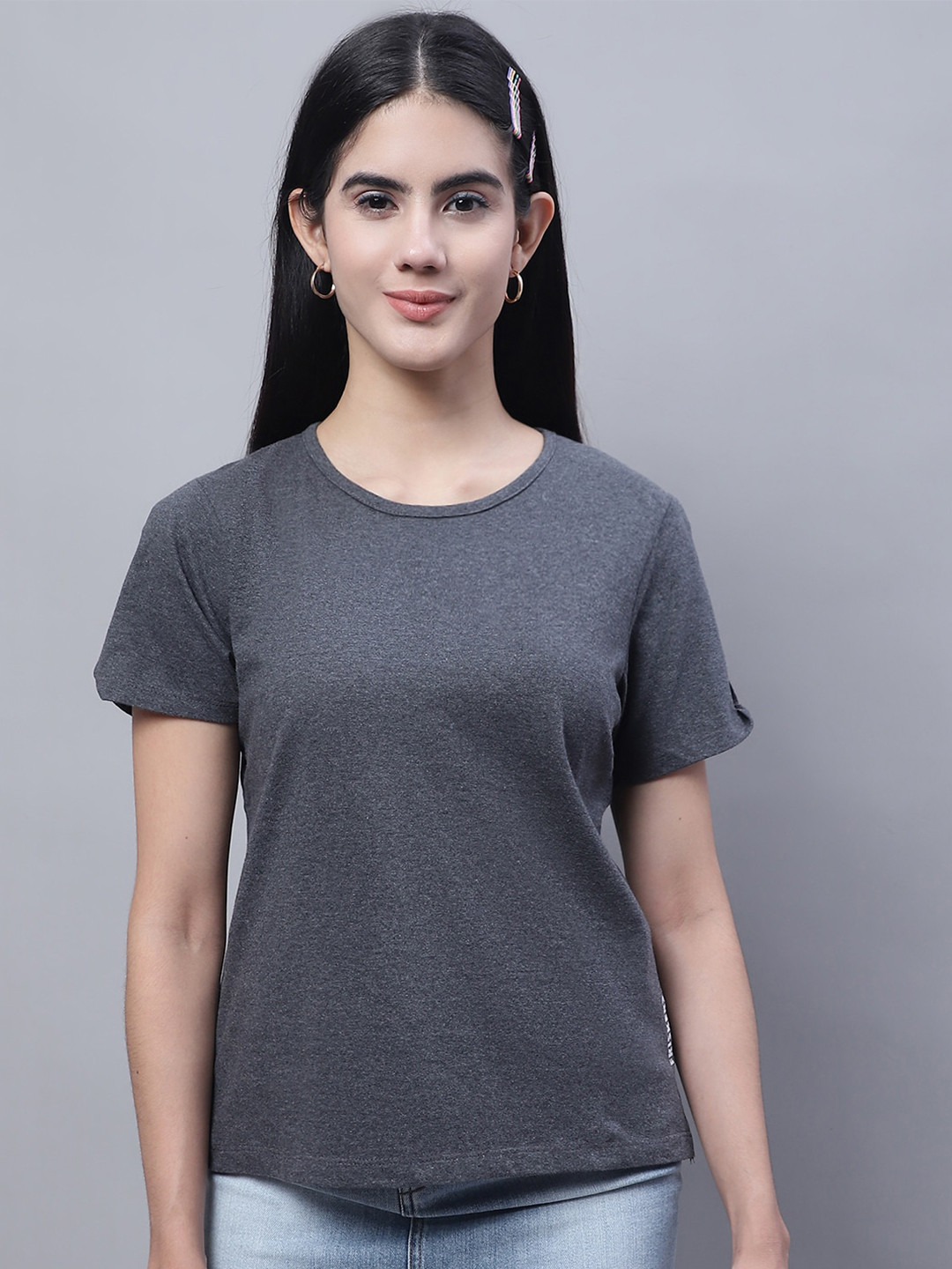 

FBAR Pure Cotton High Low Top, Grey