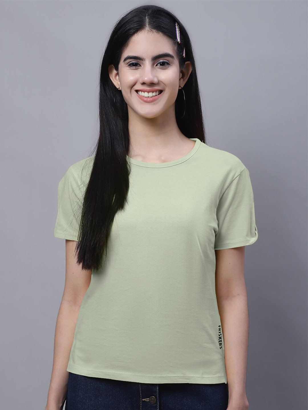 

FBAR Pure Cotton High Low Top, Sea green