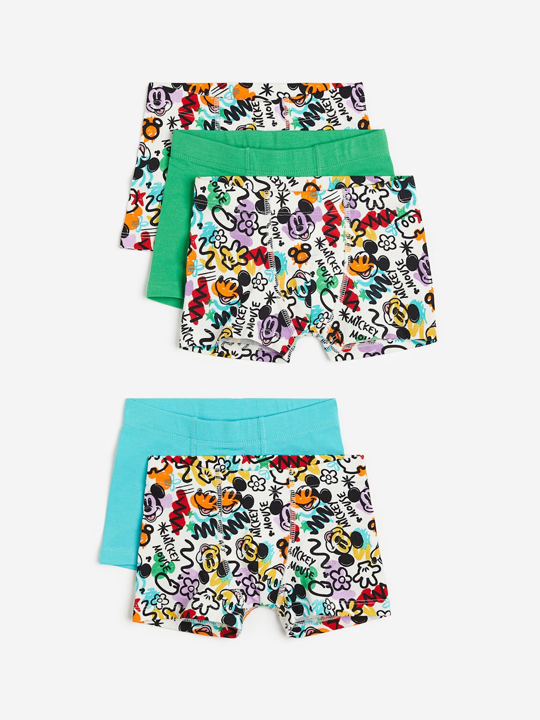 

H&M Boys 5-Pack Boxer Shorts 1133006010, Green