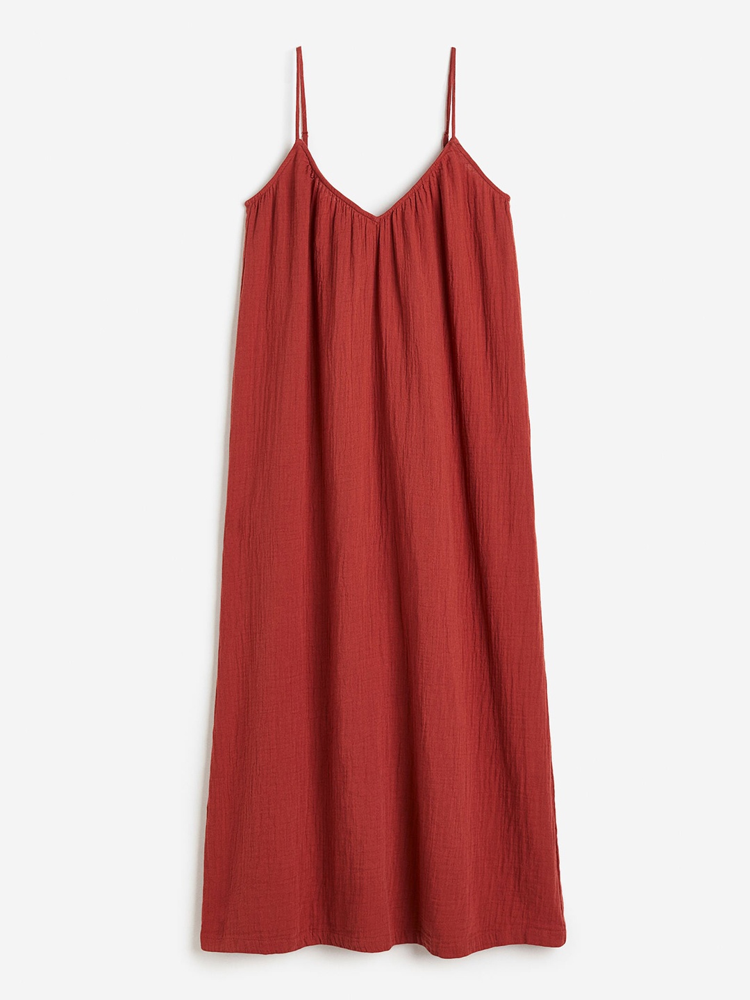 

H&M Double Weave Cotton Dress, Maroon