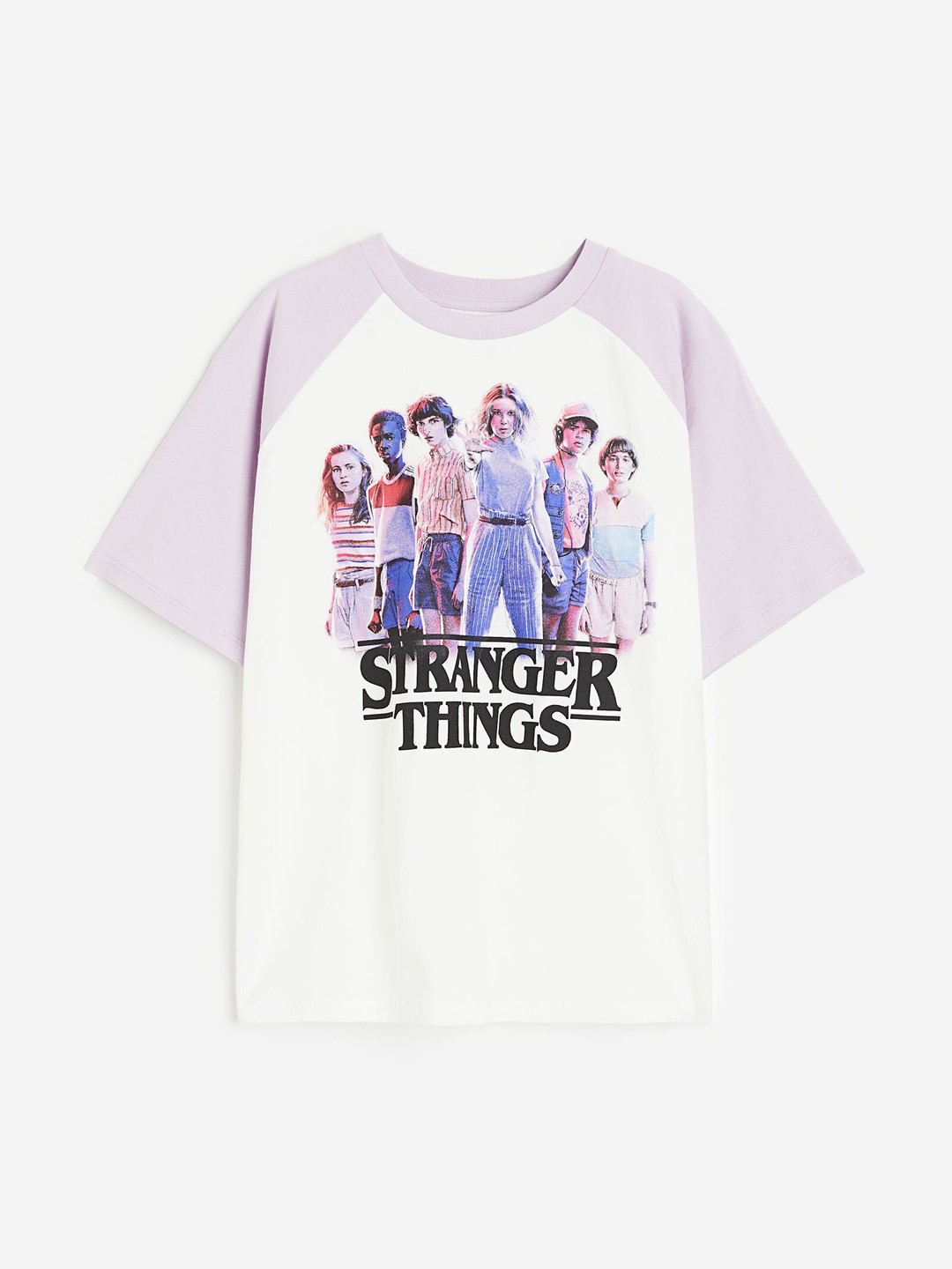 

H&M Girls Printed Cotton T-shirt, White