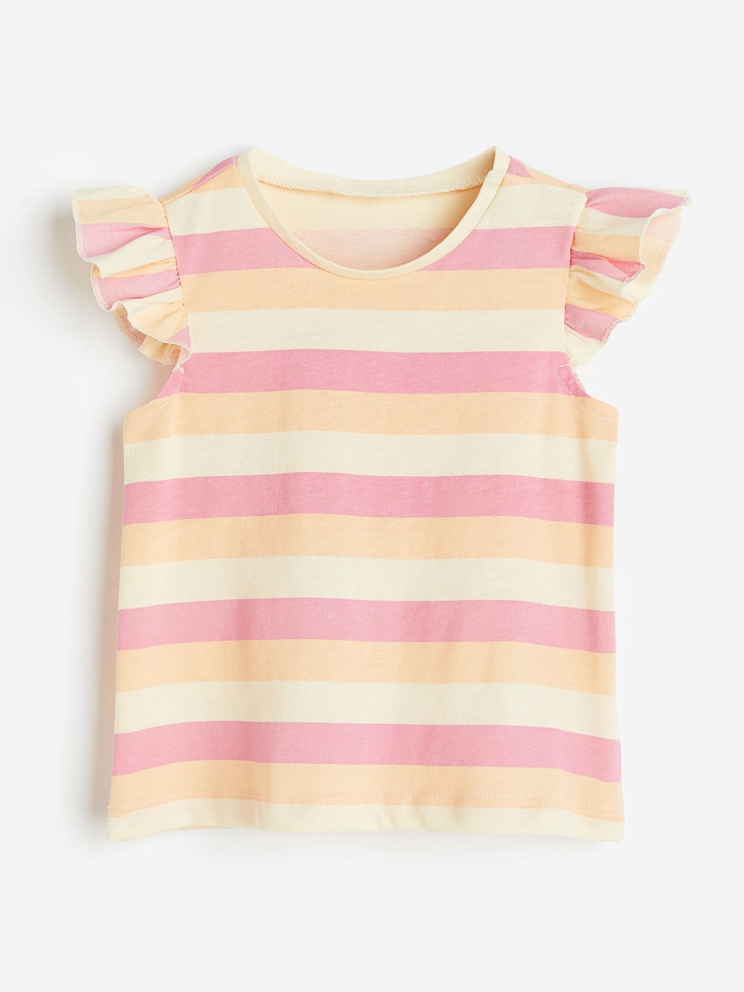

H&M Girls Pure Cotton Printed T-shirt, Yellow