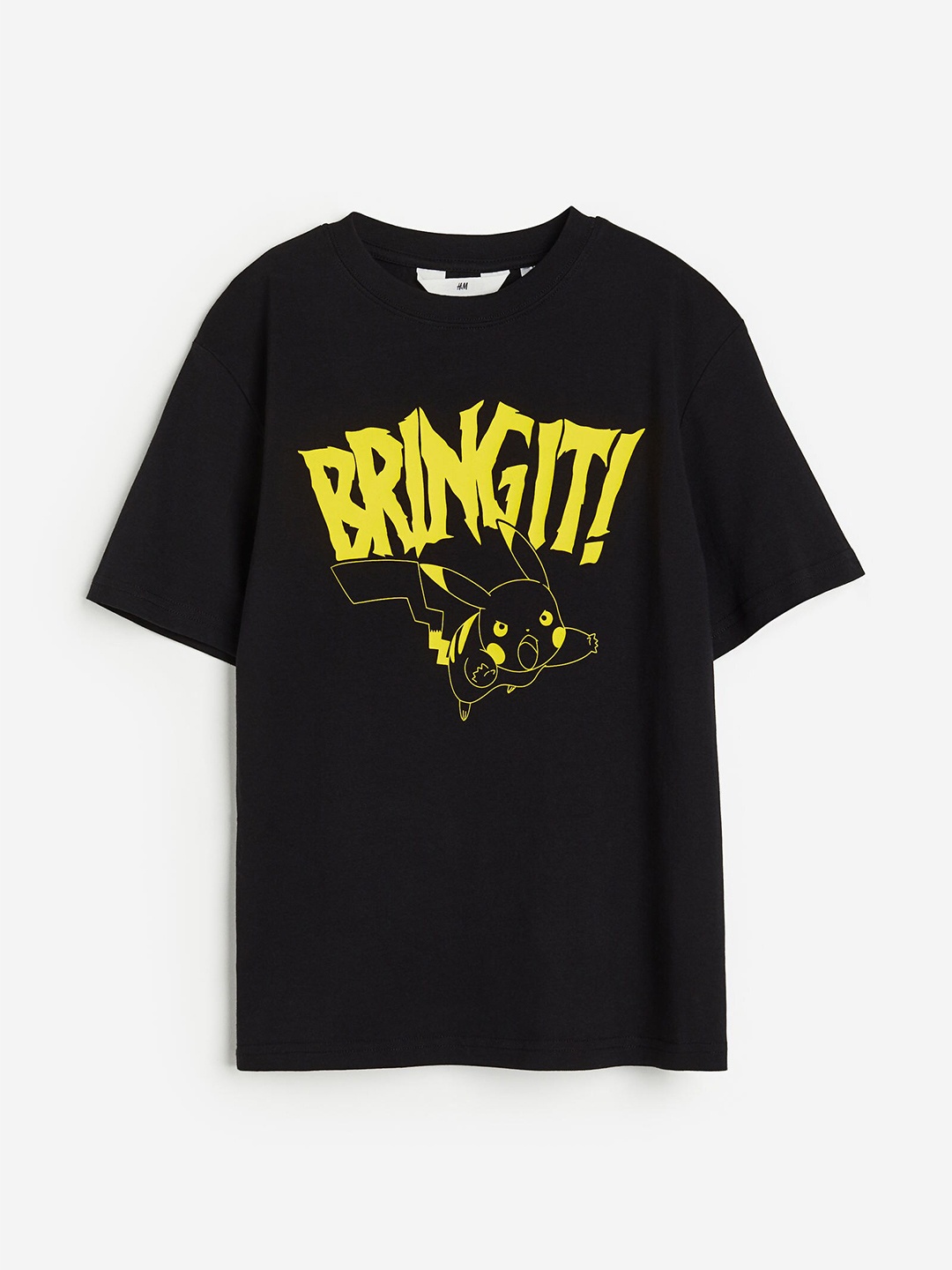 

H&M Boys Pure Cotton Printed Jersey T-shirt, Black